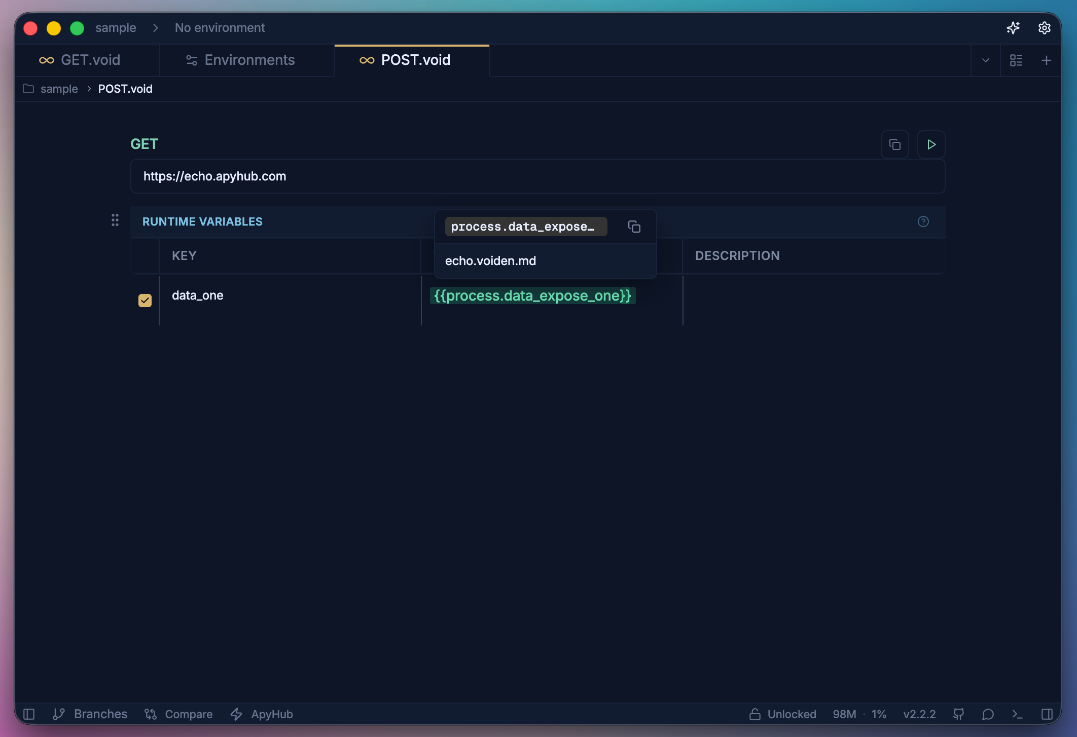 Access Variable