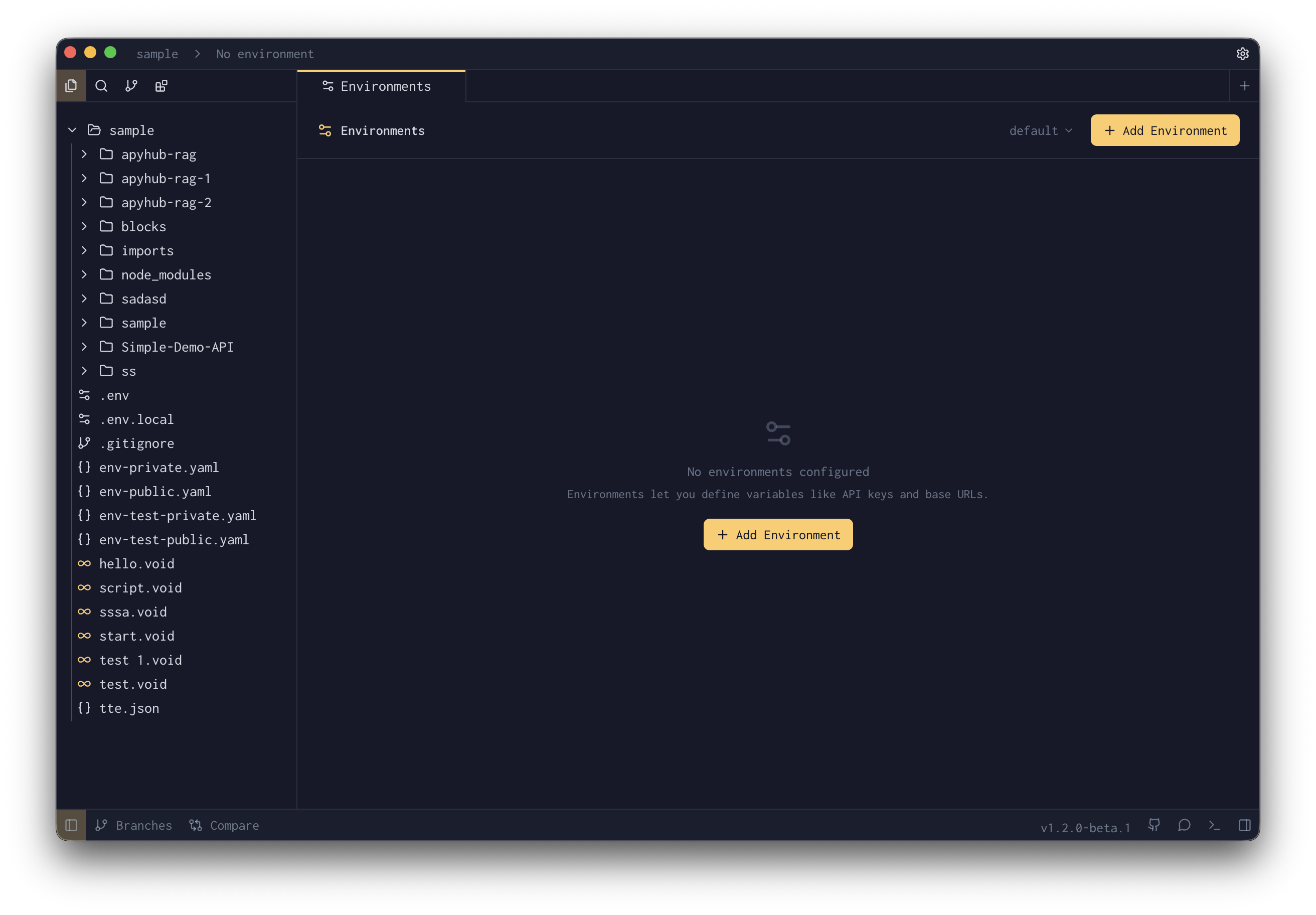 Advanced Environment