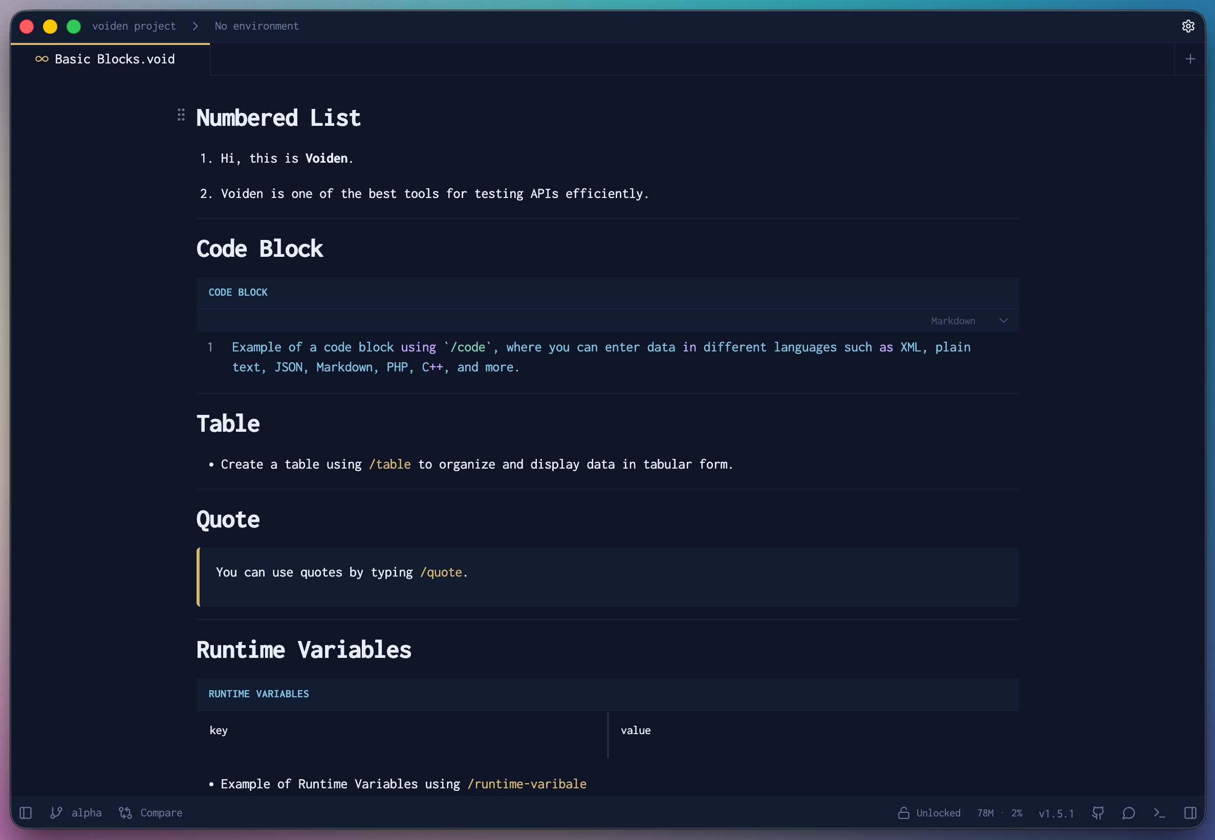 All Rest API Blocks